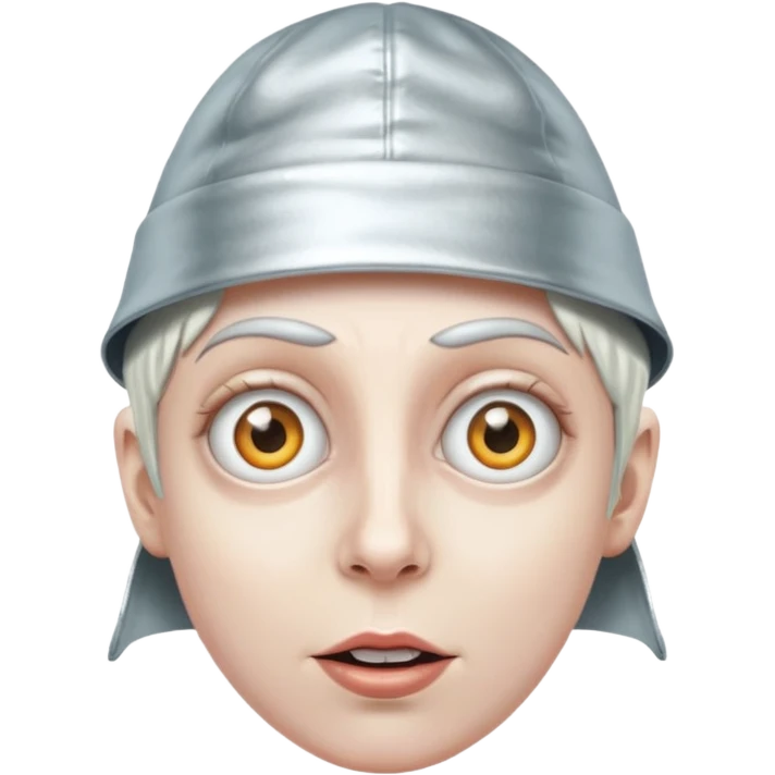 foil hat crazy eye emoji