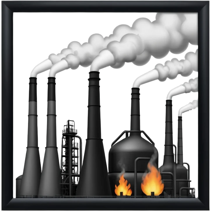 black oil refineries emoji