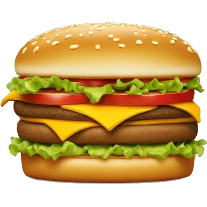 Big Mac McDonald’s one portion emoji