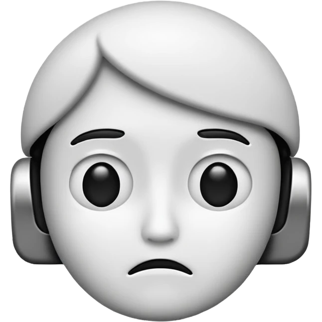 🤔 this emoji convert to text black and white emoji