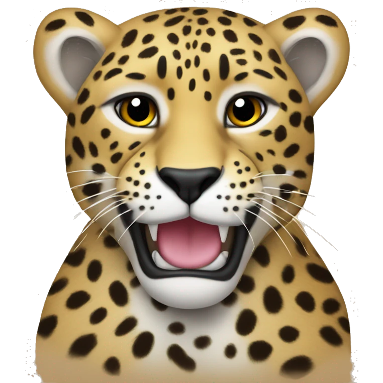 Leopardo con lazo emoji