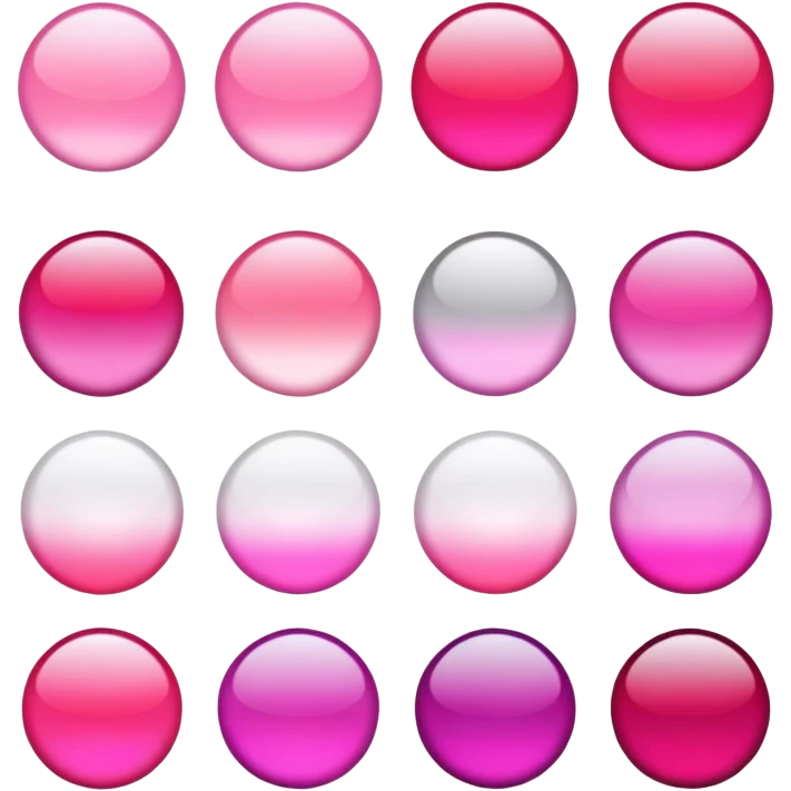 Romantic Red Pink Magenta White Silver Gradients Aesthetic Scenery emoji