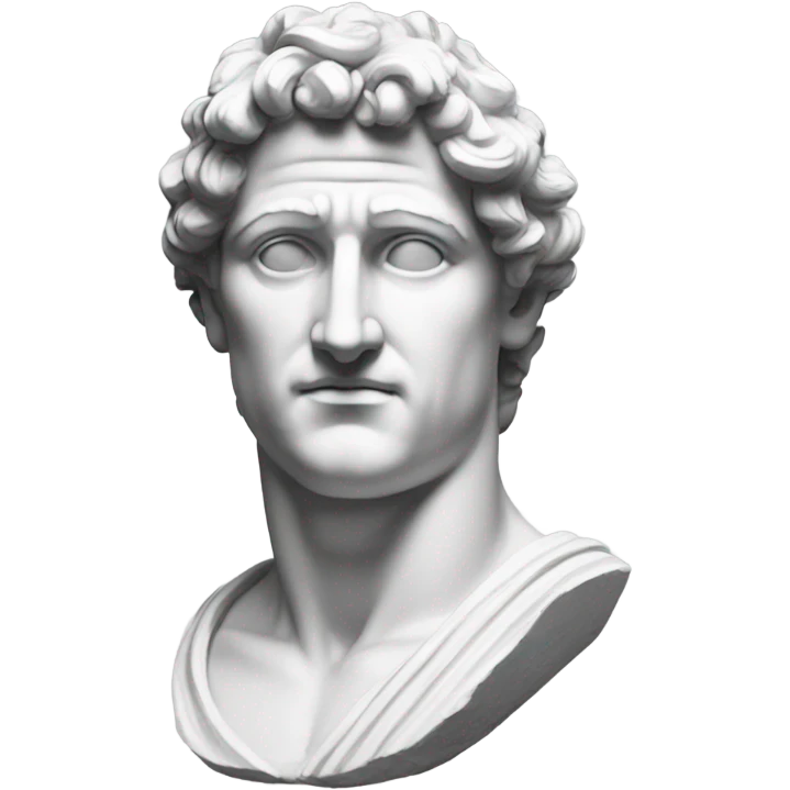Greek statue handsome emoji