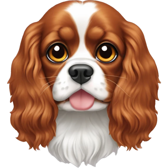 3 hearts under Cavalier King Charles Spaniel emoji