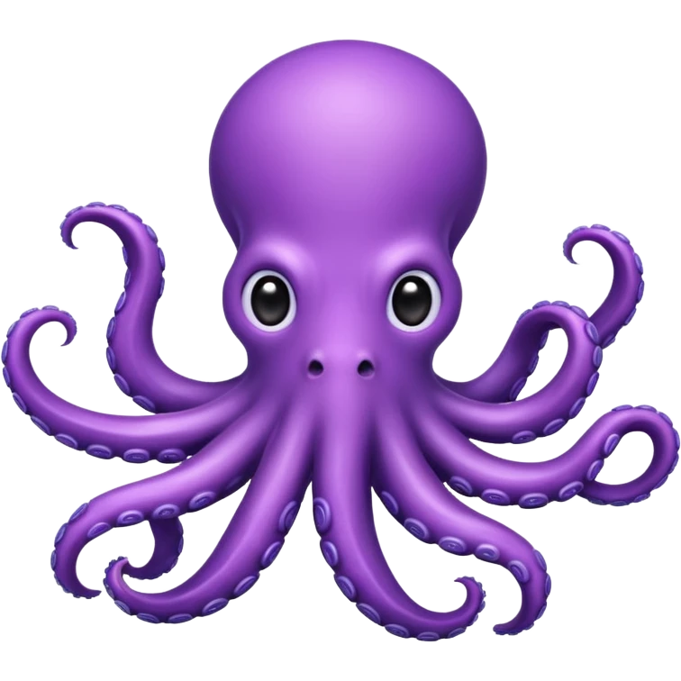 Cute purple octopus emoji