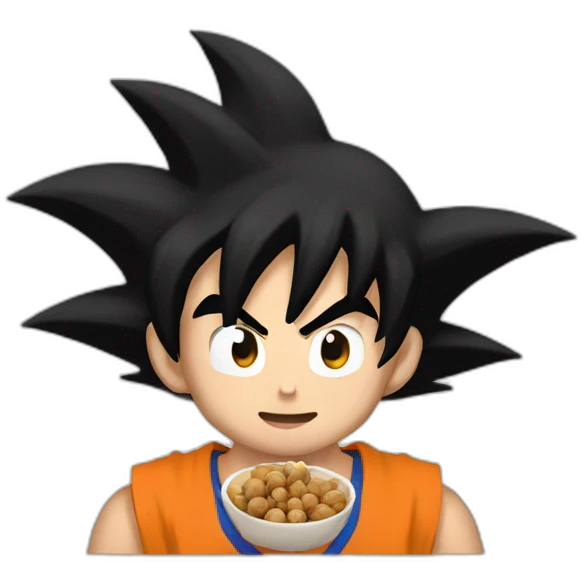 goku holding nuts emoji