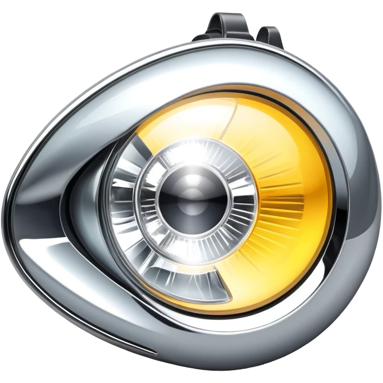 A car headlight emoji