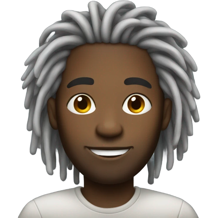 Black guy with dreads emoji