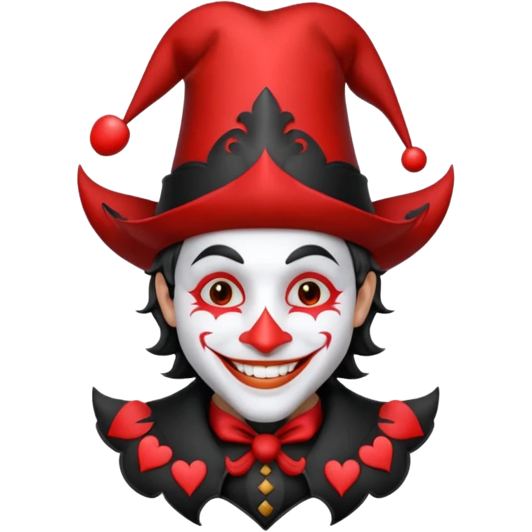 playing card joker of hearts emoji