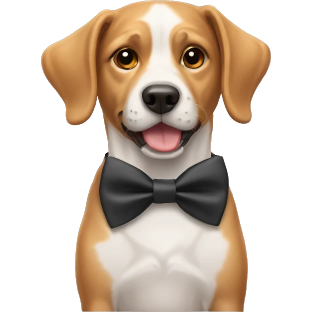 dog with bowtie emoji