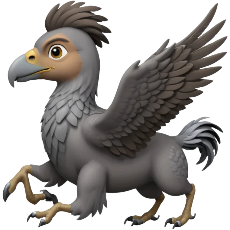 harry potter riding buckbeak emoji