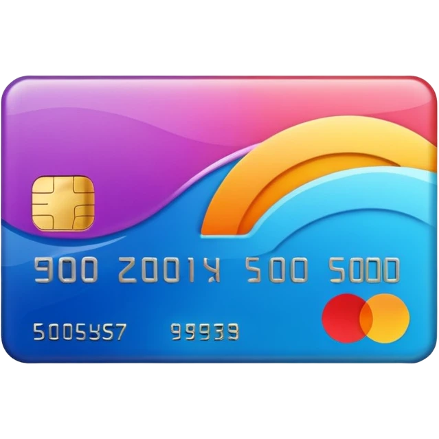 beautiful credit card emoji