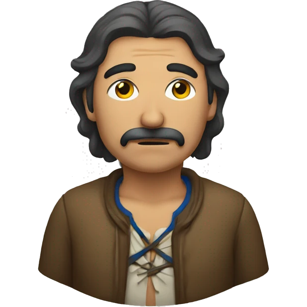 Homme métis qui pleure emoji