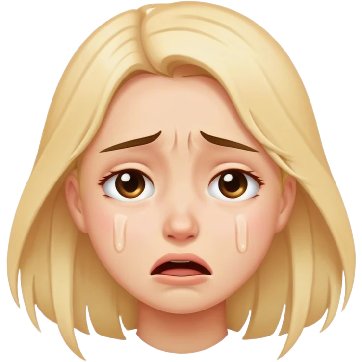 Girl crying emoji