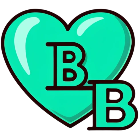 heart with the letter B inside emoji