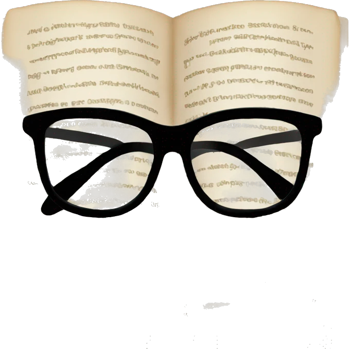 book with glasses emoji