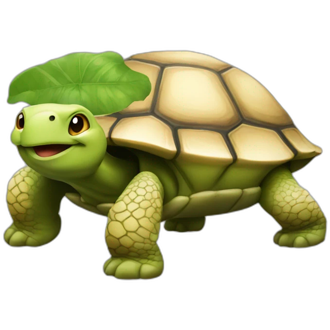 chat sur une tortue emoji