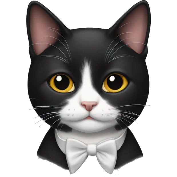 Tuxedo cat emoji