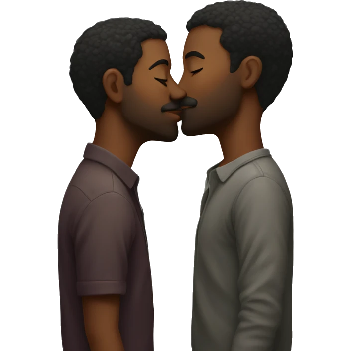 2 men kissing   emoji