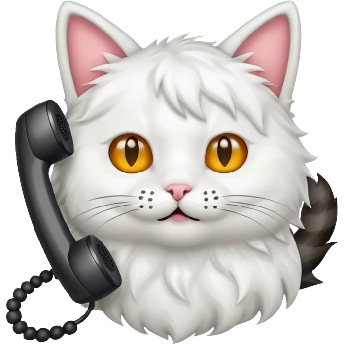 cat's ear on the phone emoji