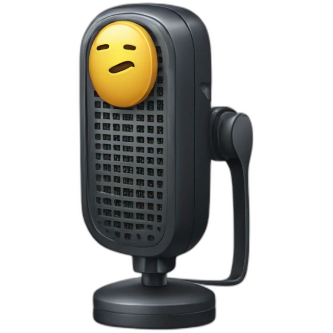 Microfono radio emoji