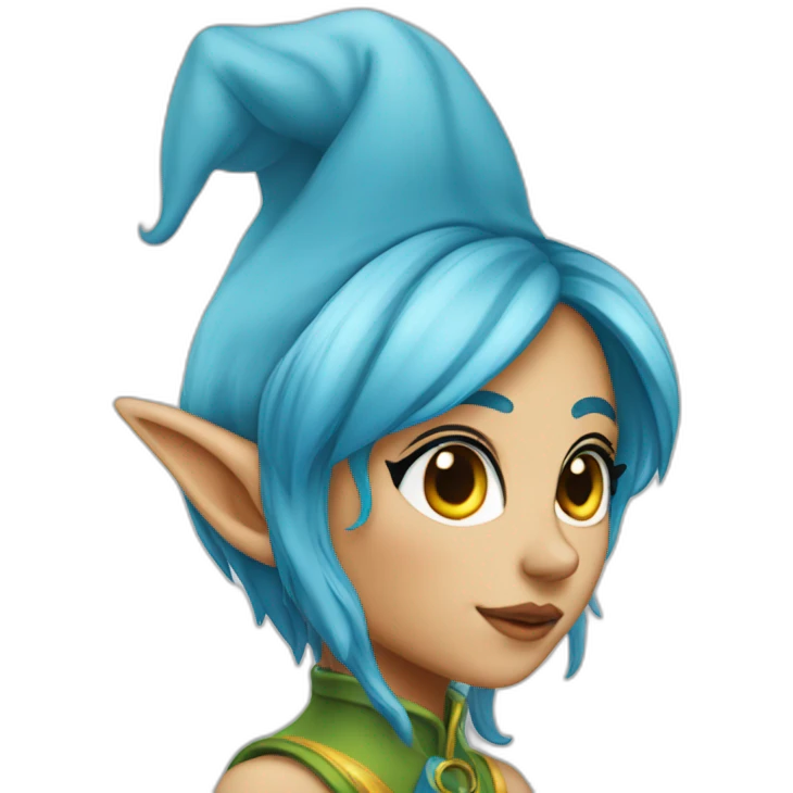 elf-girl-blue-hair-and-pointy-ears emoji