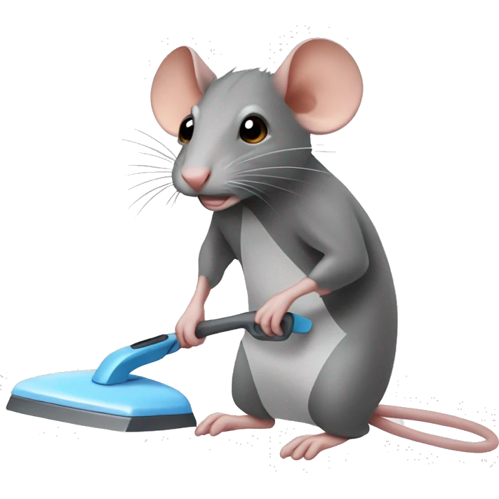 rat doing the ironing emoji