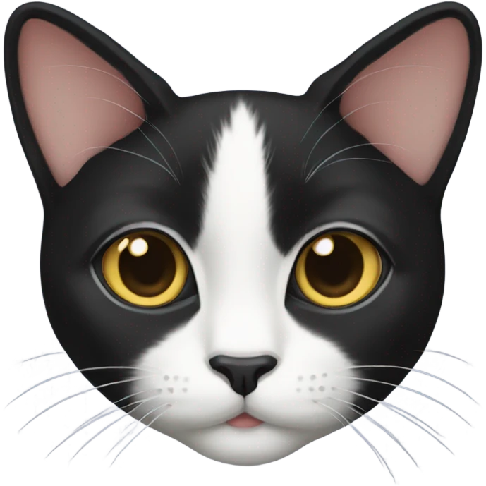 Female tuxedo cat emoji