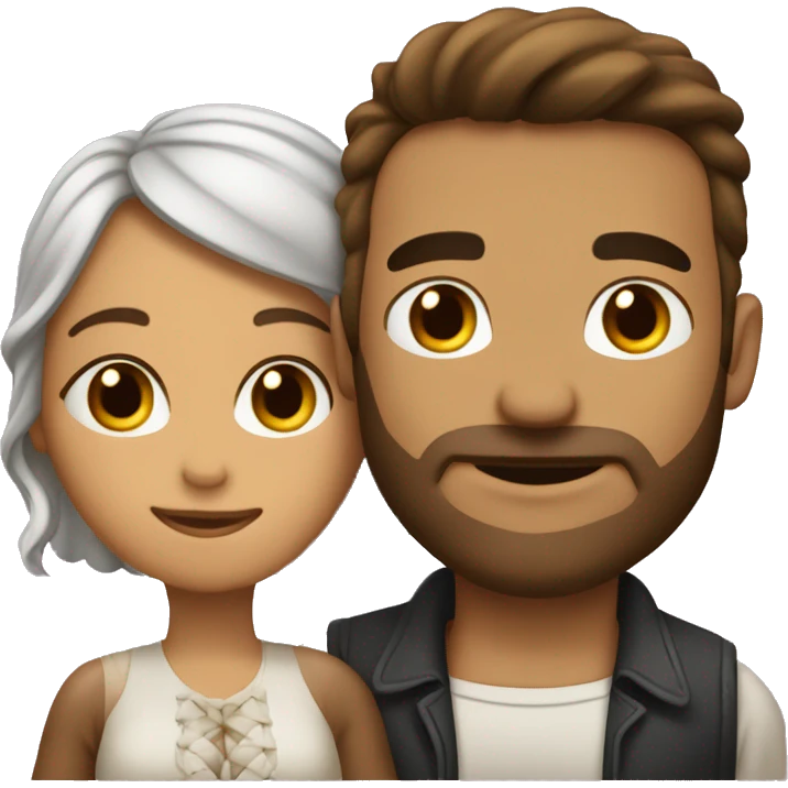 Hombre y mujer enamorados emoji