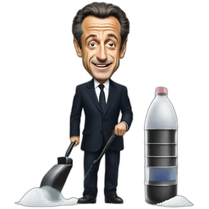 Sarkozy avec un karsher emoji