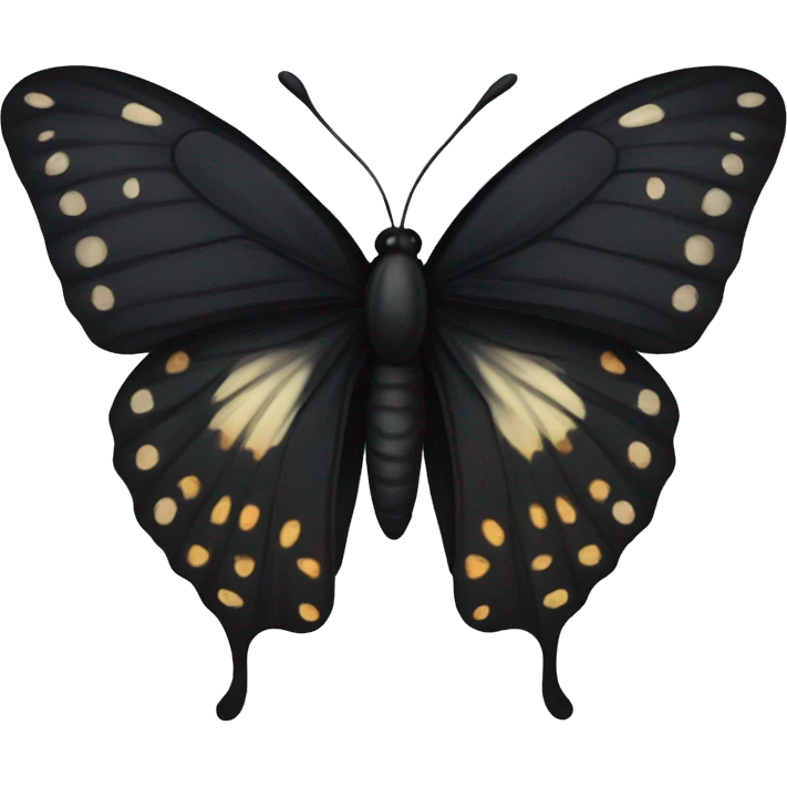 Black butterfly  emoji