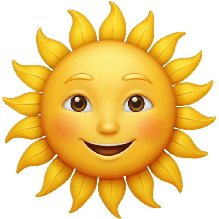 smiling sun emoji emoji