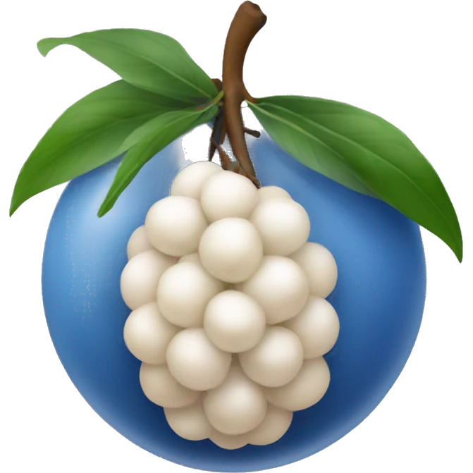 Lychee Blue color emoji