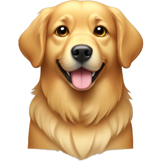 Fat golden retriever emoji