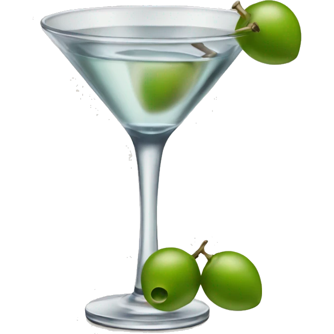 Martini with three olives emoji