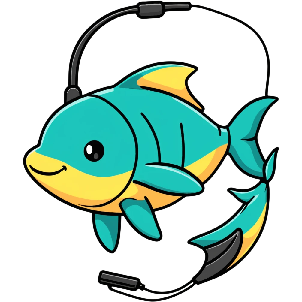 remora fish as a tech support mascot emoji