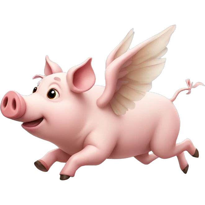 pig flying  emoji