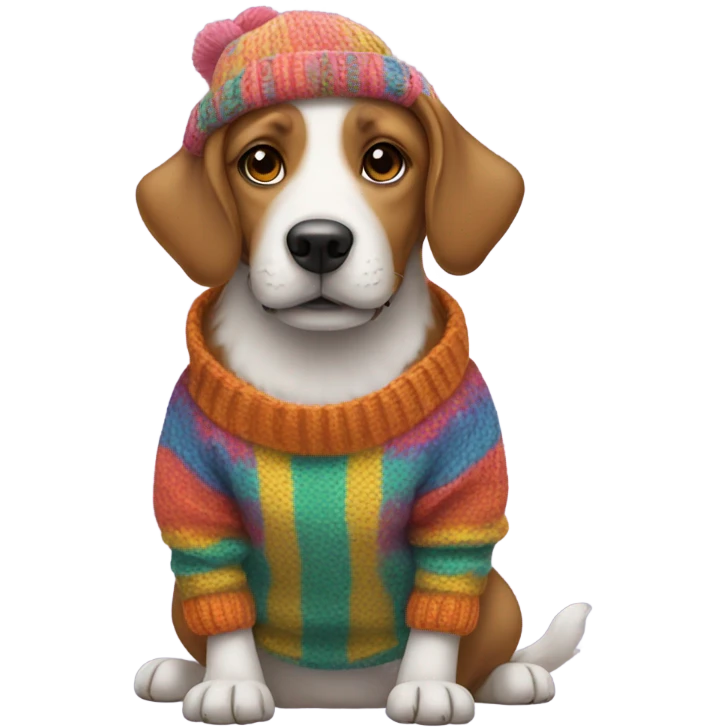 Dog with clothes emoji