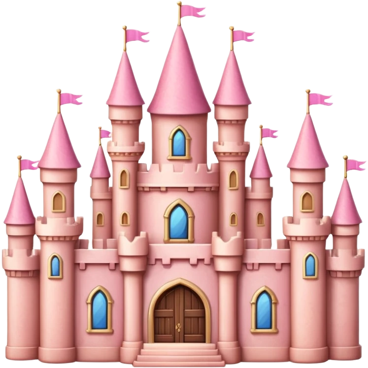 pink castle emoji
