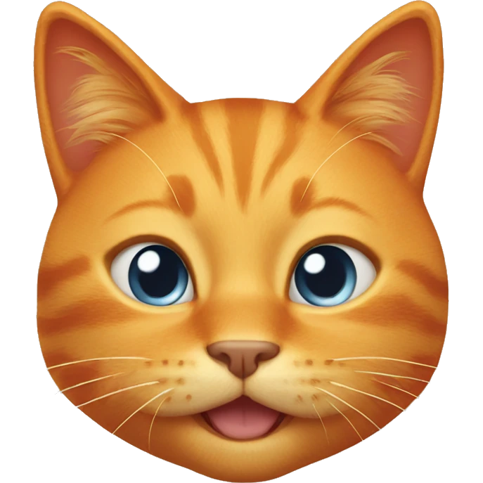 smiling orange cat emoji
