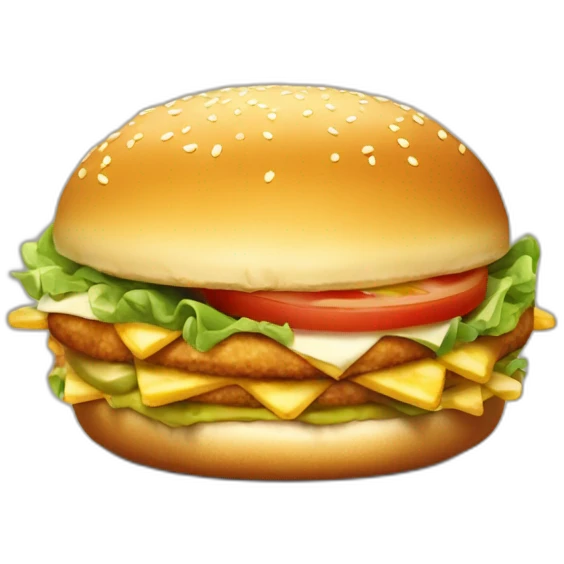 Poulet frit burger frites pizza coca emoji