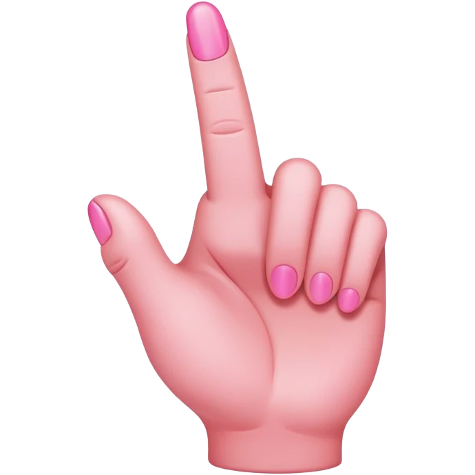 pink middle finger  emoji