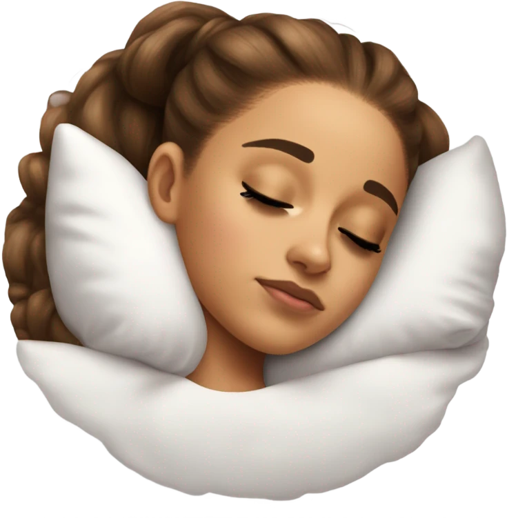 Hyper Realistic Ariana Grande asleep emoji