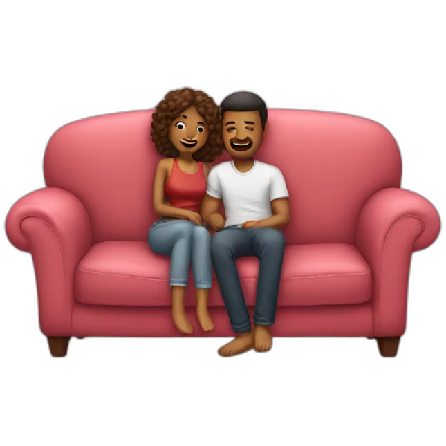 Lovers on a couch  emoji