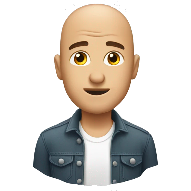 a man shaving his head emoji