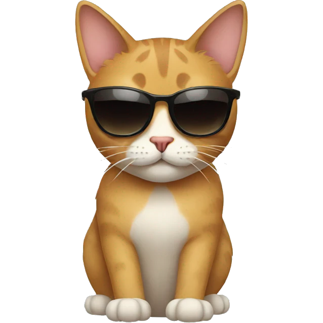 Cat with sunglasses emoji