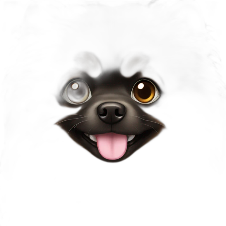 Dark Pomeranian emoji
