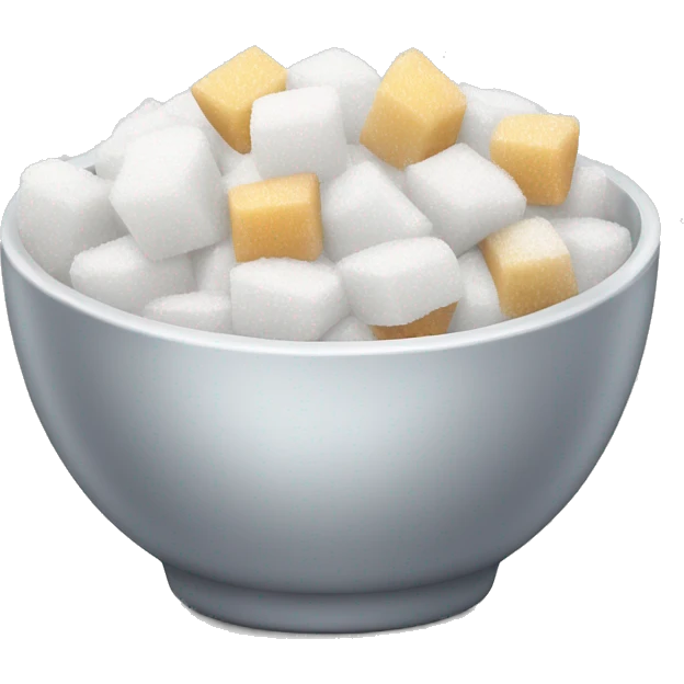 a bowl of fine sugar emoji