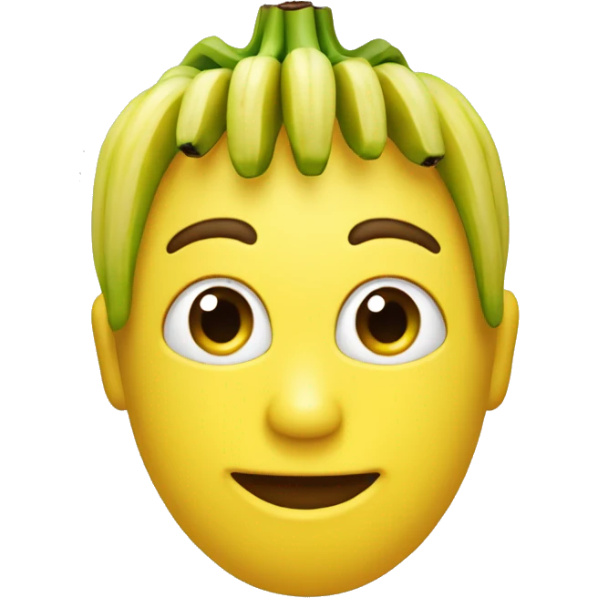 Fait une banane neutre qui a un visage   emoji