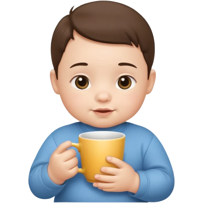 Babie Holding Cups emoji
